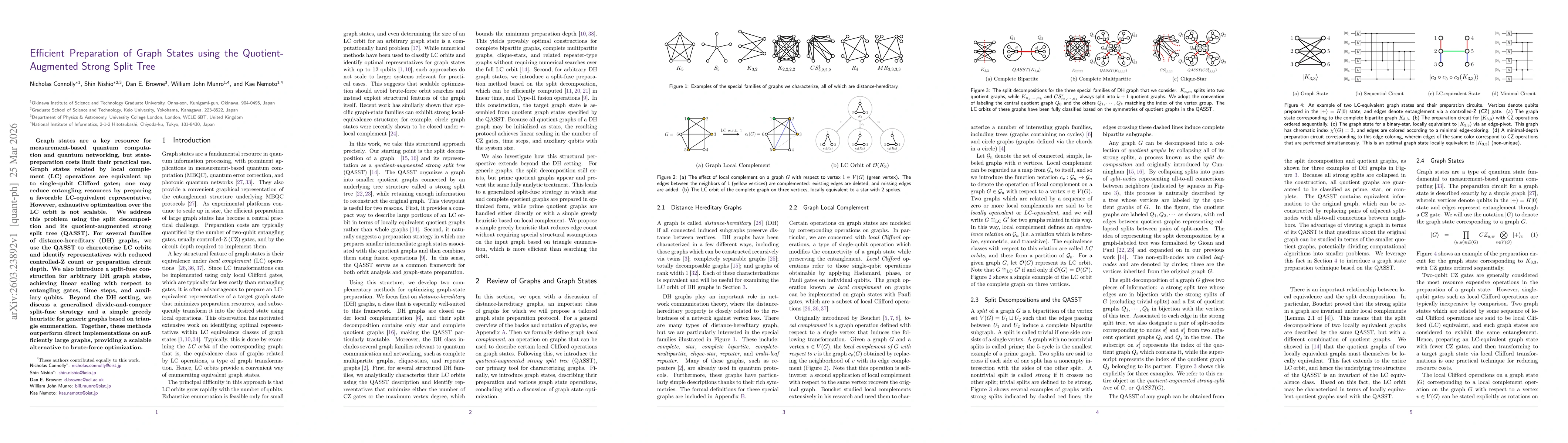 Thumbnail for Efficient Preparation of Graph States using the Quotient-Augmented Strong Split Tree