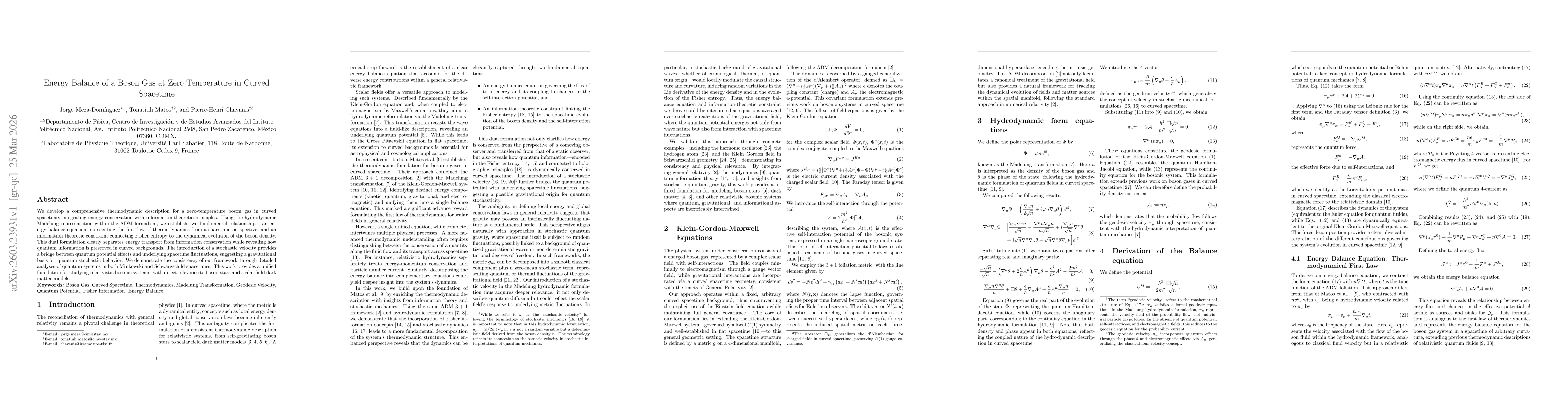 Thumbnail for Energy Balance of a Boson Gas at Zero Temperature in Curved Spacetime