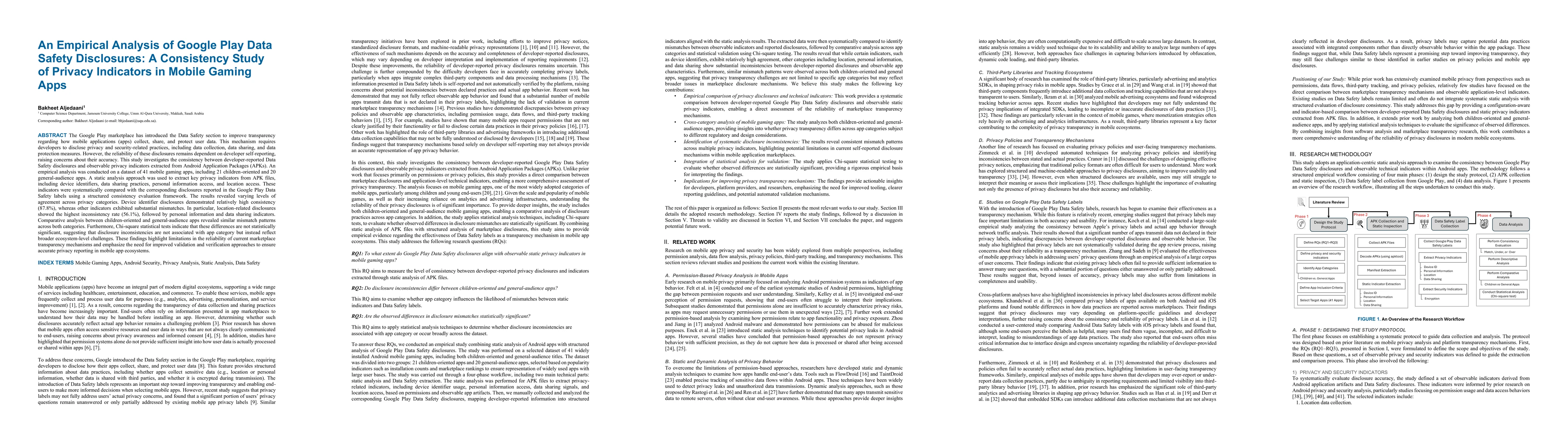 Thumbnail for An Empirical Analysis of Google Play Data Safety Disclosures: A Consistency Study of Privacy Indicators in Mobile Gaming Apps