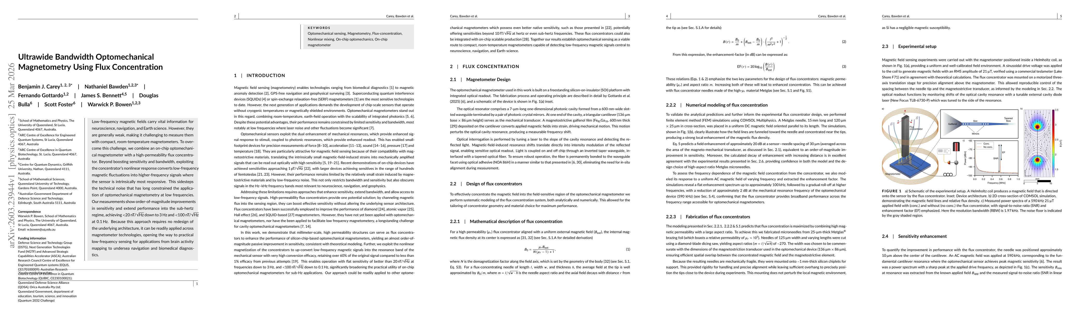 Thumbnail for Ultrawide Bandwidth Optomechanical Magnetometry Using Flux Concentration