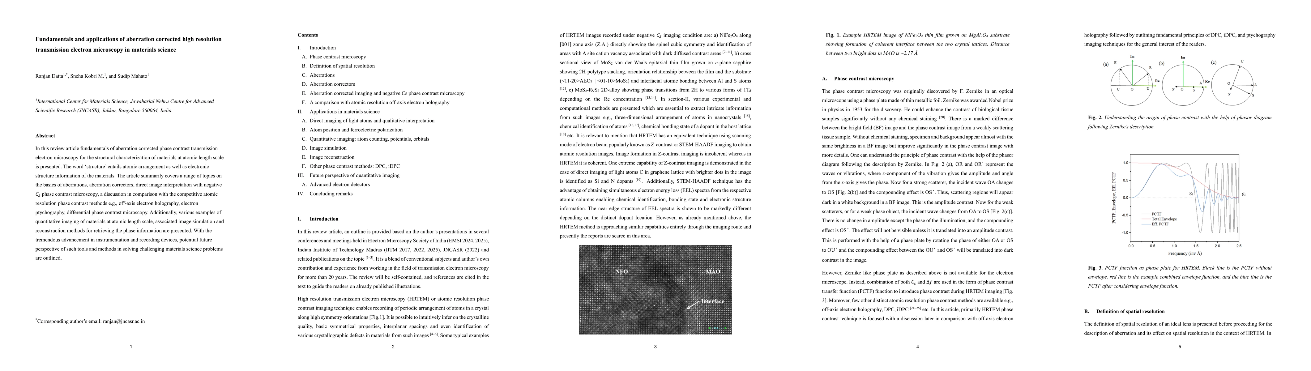 Thumbnail for Fundamentals and applications of aberration corrected high resolution transmission electron microscopy in materials science