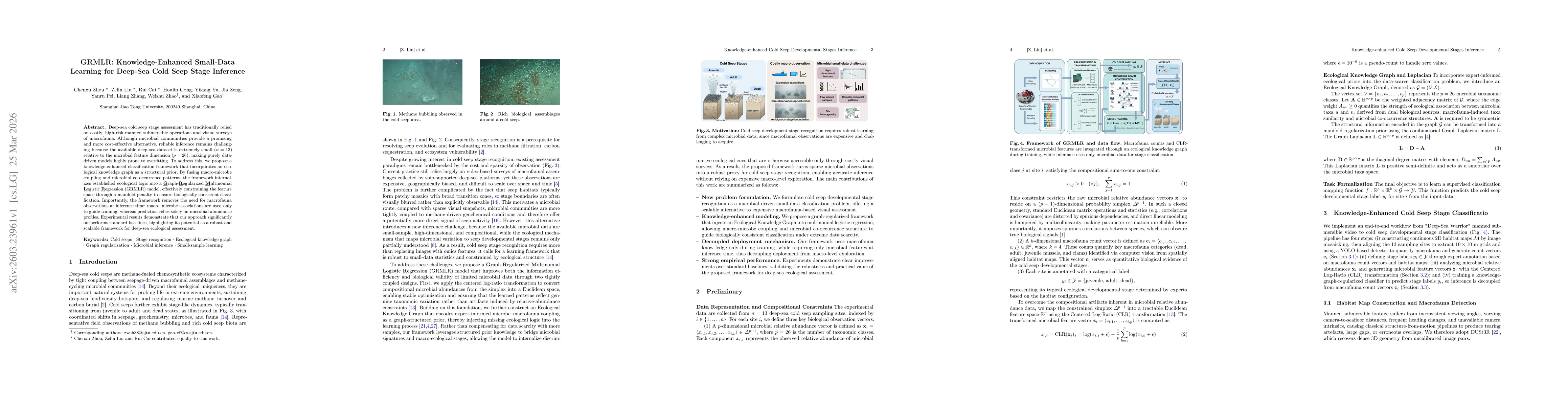Thumbnail for GRMLR: Knowledge-Enhanced Small-Data Learning for Deep-Sea Cold Seep Stage Inference