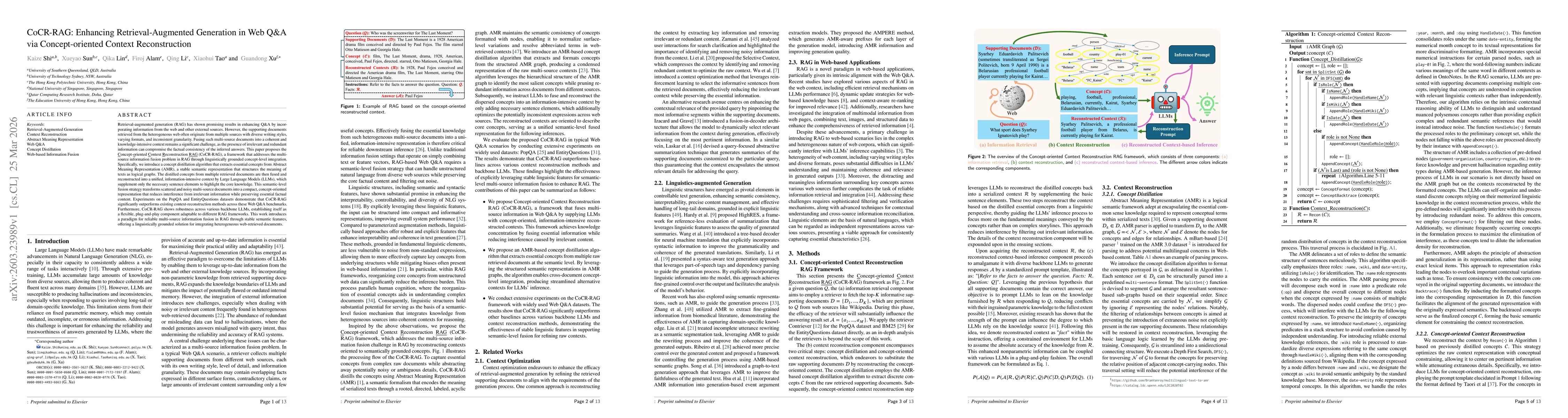 Thumbnail for CoCR-RAG: Enhancing Retrieval-Augmented Generation in Web Q&A via Concept-oriented Context Reconstruction