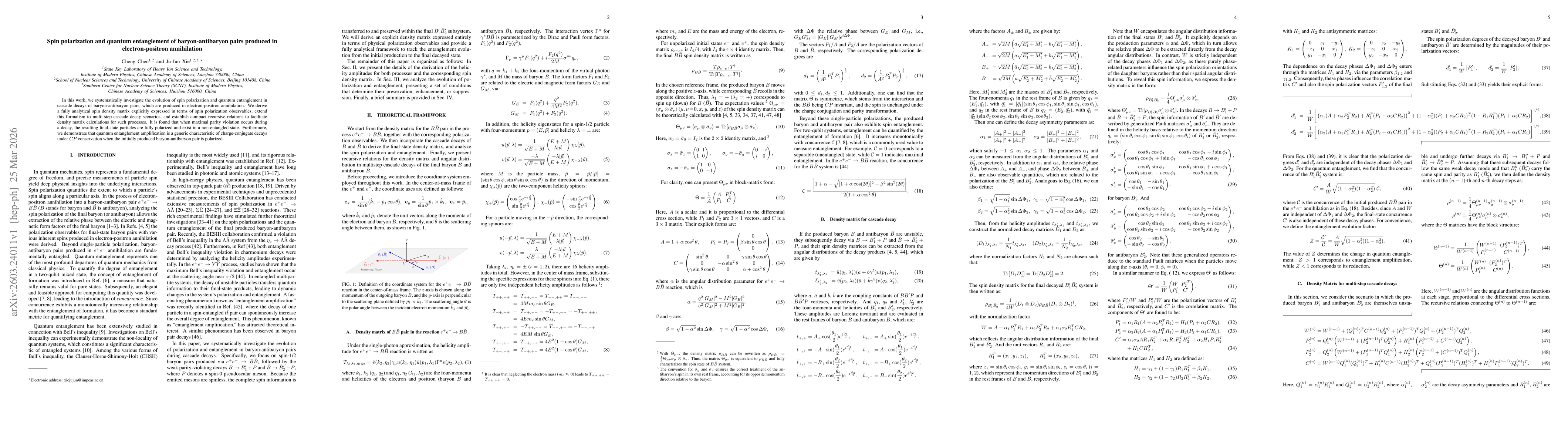 Thumbnail for Spin polarization and quantum entanglement of baryon-antibaryon pairs produced in electron-positron annihilation
