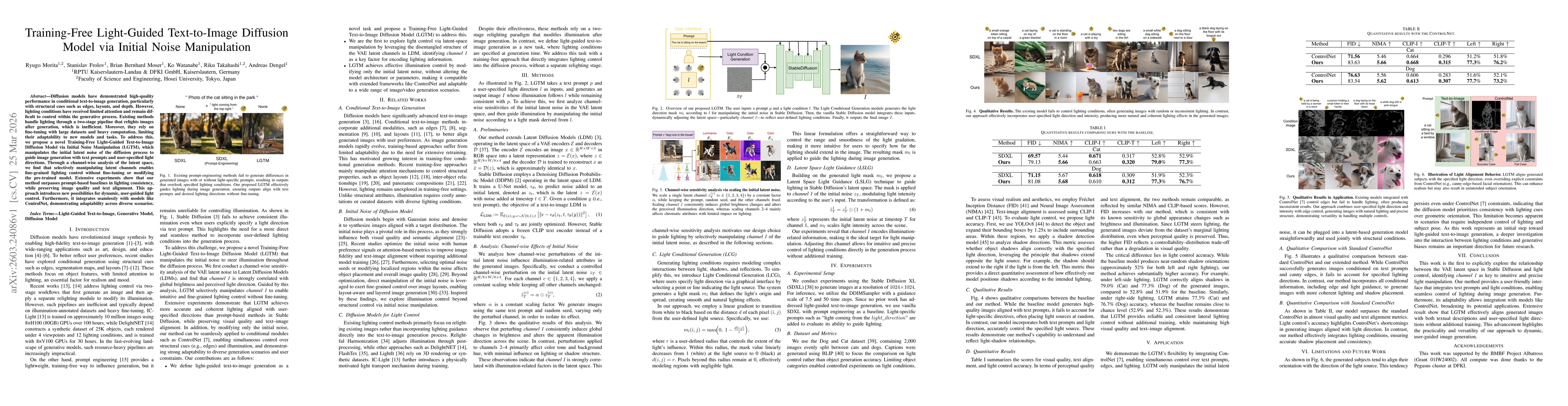Thumbnail for LGTM: Training-Free Light-Guided Text-to-Image Diffusion Model via Initial Noise Manipulation