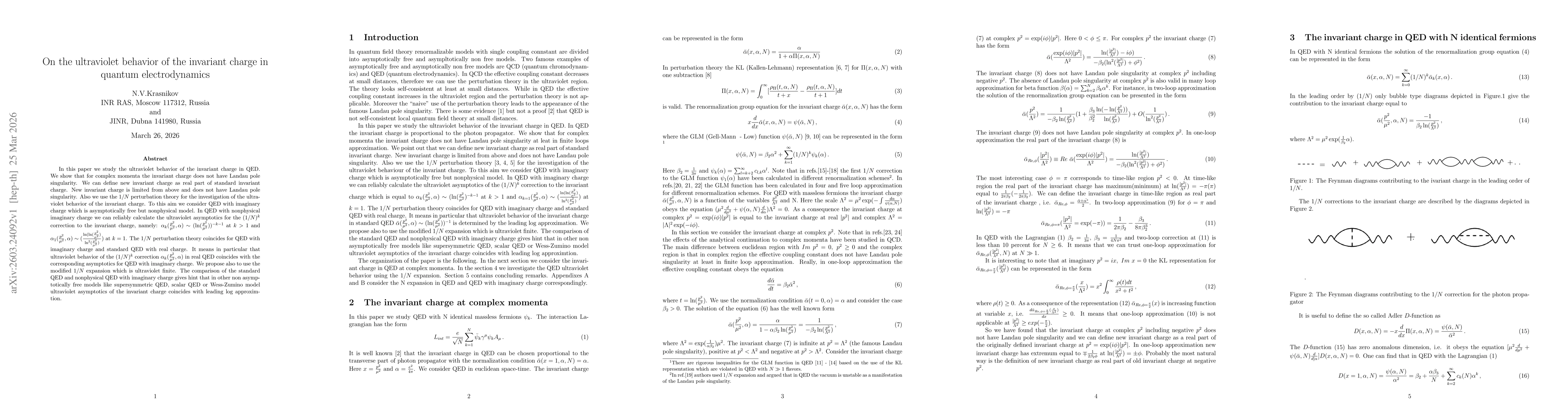 Thumbnail for On the ultraviolet behavior of the invariant charge in quantum electrodynamics