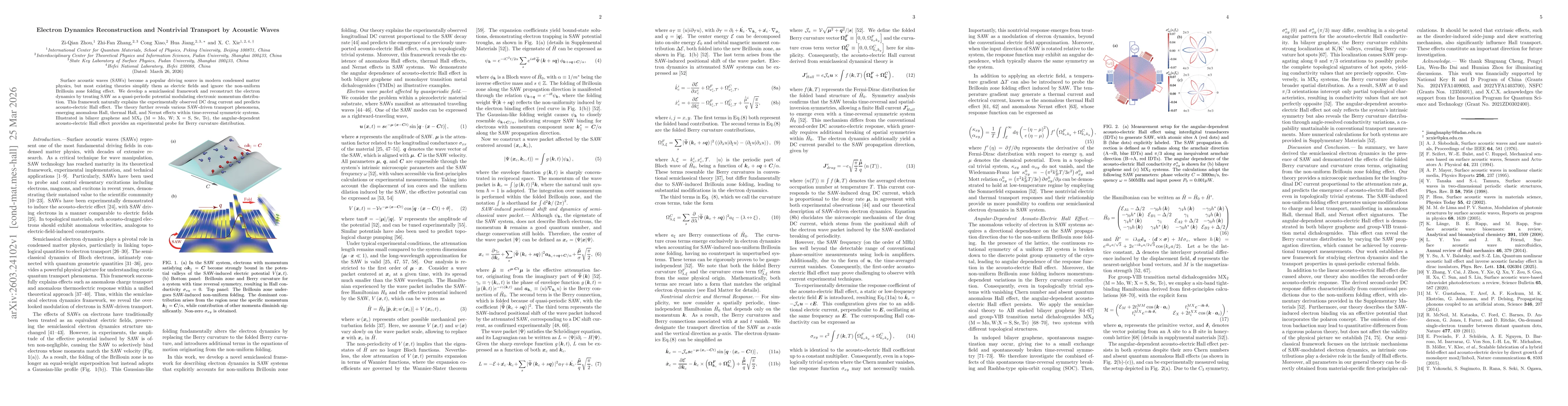 Thumbnail for Electron Dynamics Reconstruction and Nontrivial Transport by Acoustic Waves
