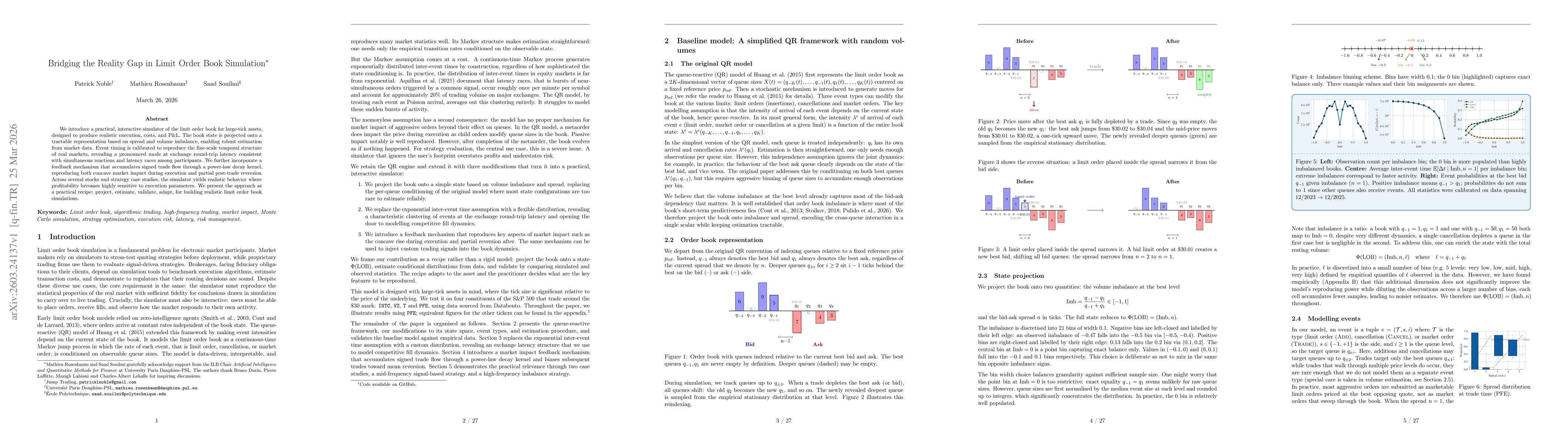 Thumbnail for Bridging the Reality Gap in Limit Order Book Simulation