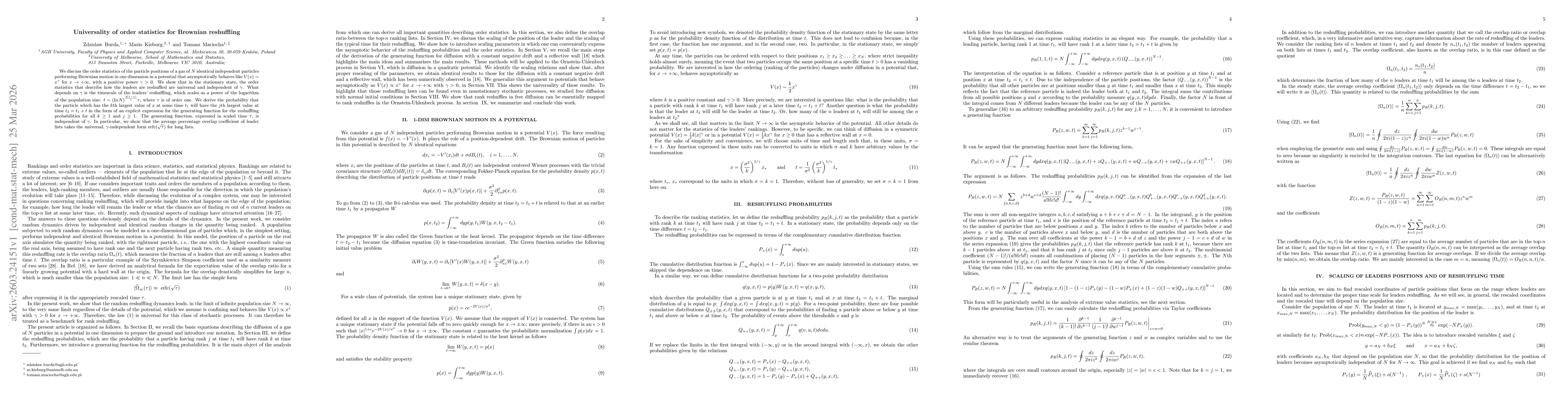 Thumbnail for Universality of order statistics for Brownian reshuffling