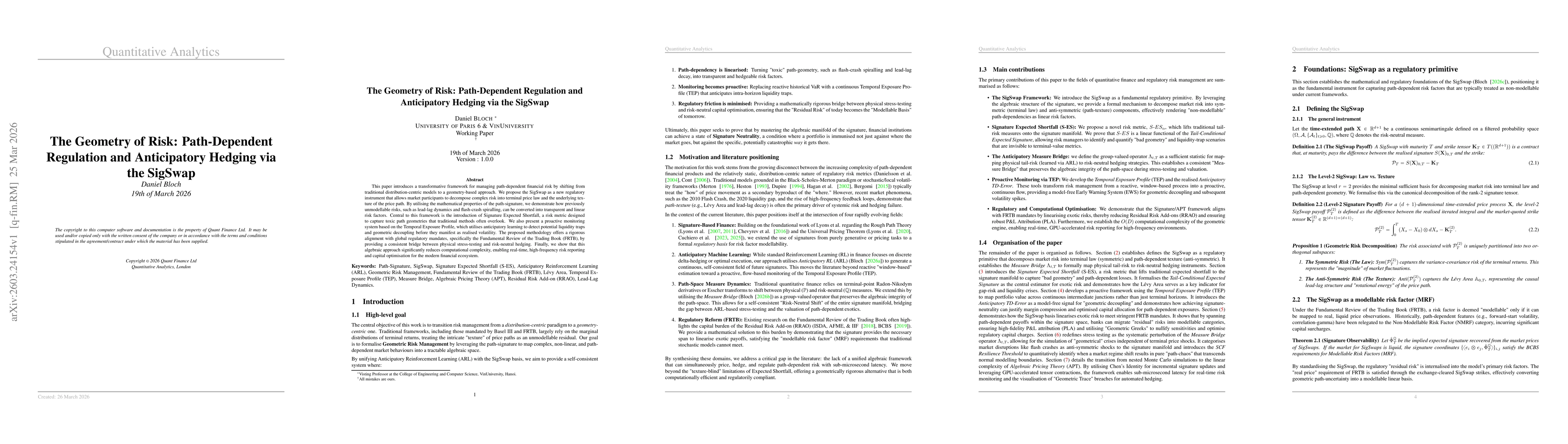 Thumbnail for The Geometry of Risk: Path-Dependent Regulation and Anticipatory Hedging via the SigSwap