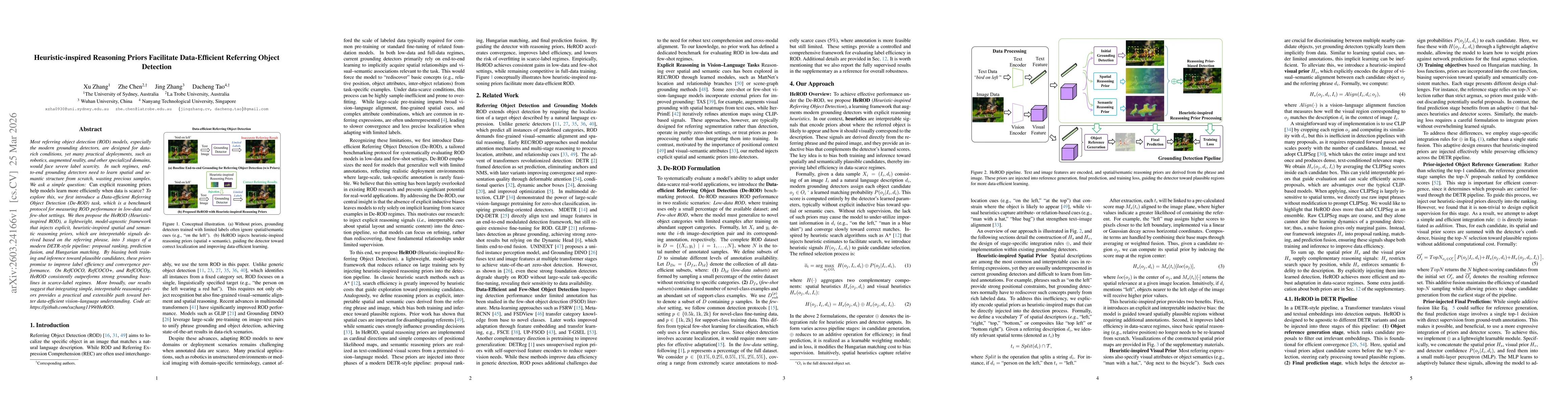 Thumbnail for Heuristic-inspired Reasoning Priors Facilitate Data-Efficient Referring Object Detection