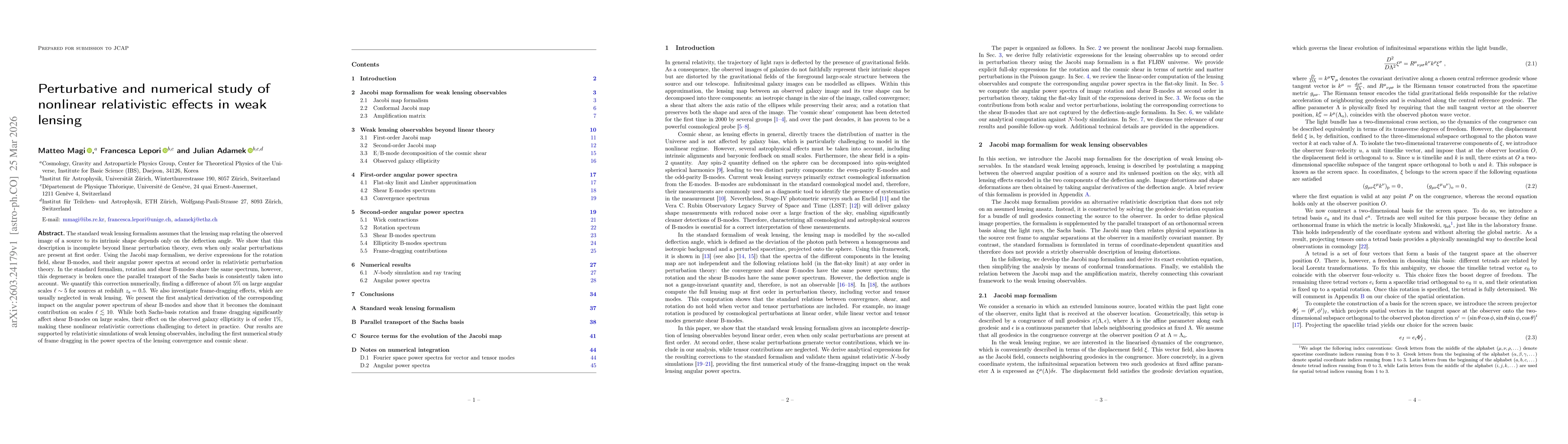 Thumbnail for Perturbative and numerical study of nonlinear relativistic effects in weak lensing