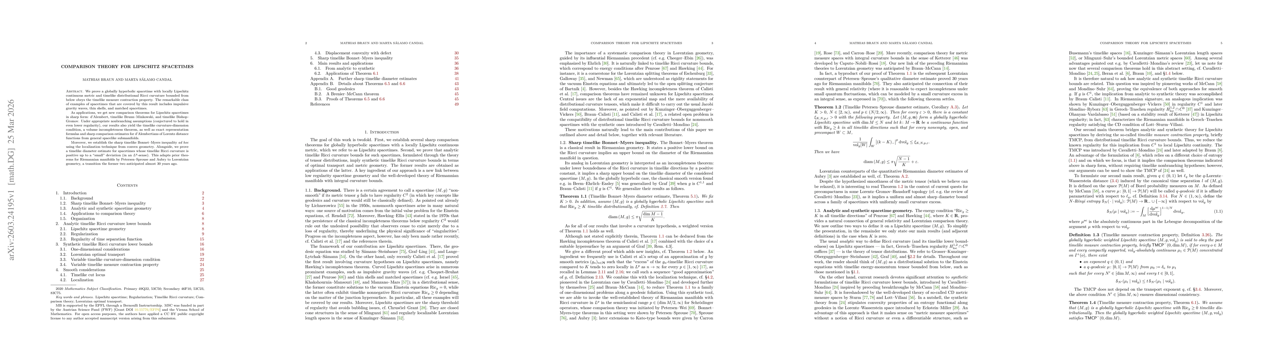 Thumbnail for Comparison theory for Lipschitz spacetimes