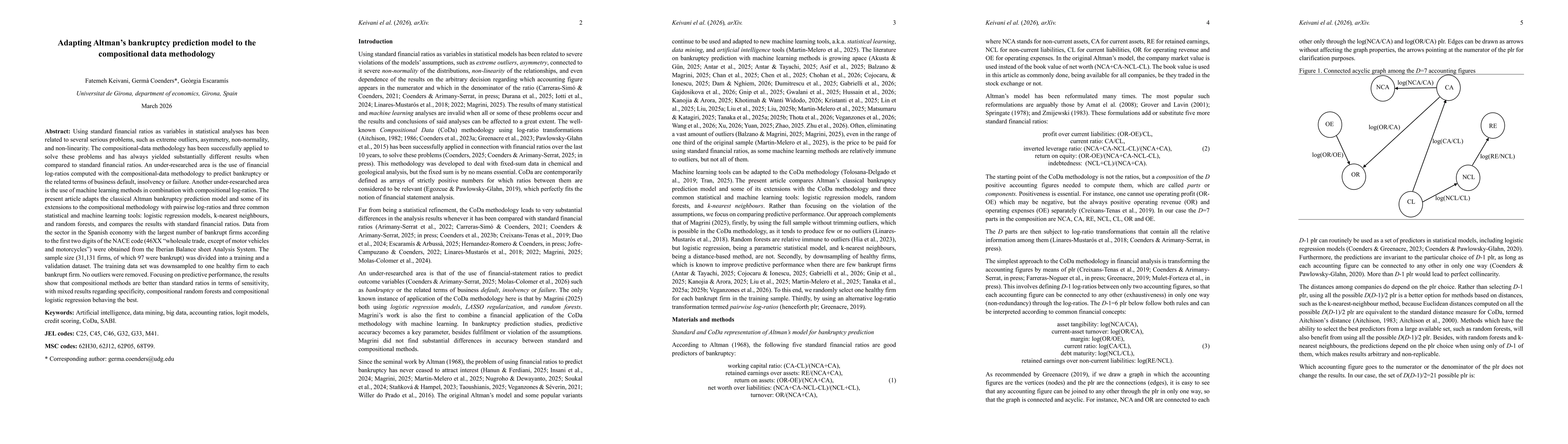 Thumbnail for Adapting Altman's bankruptcy prediction model to the compositional data methodology