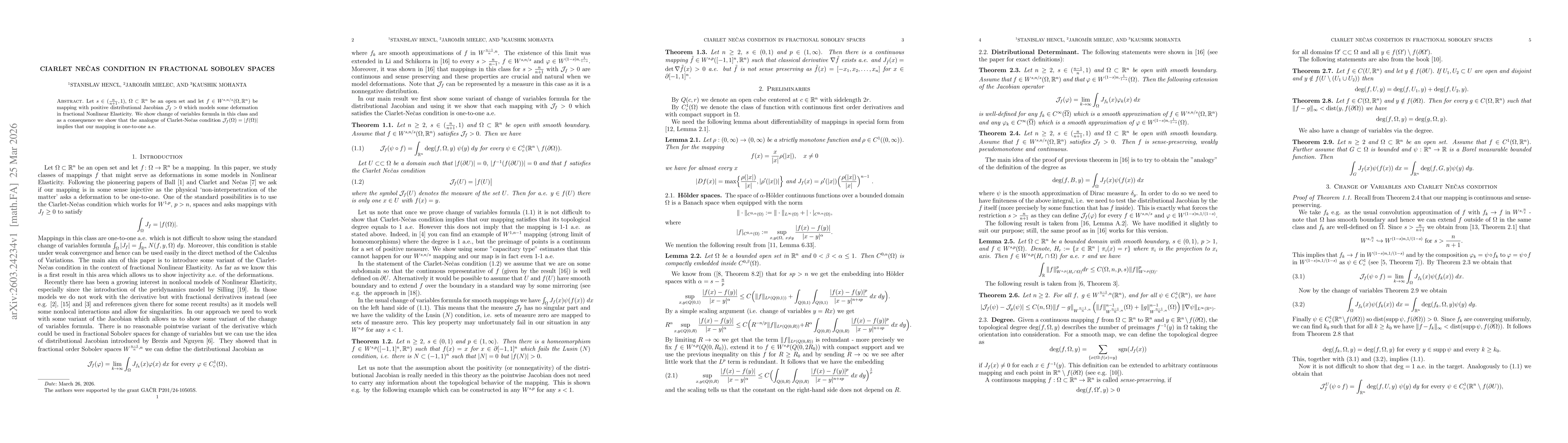 Thumbnail for Ciarlet Nečas condition in fractional Sobolev spaces