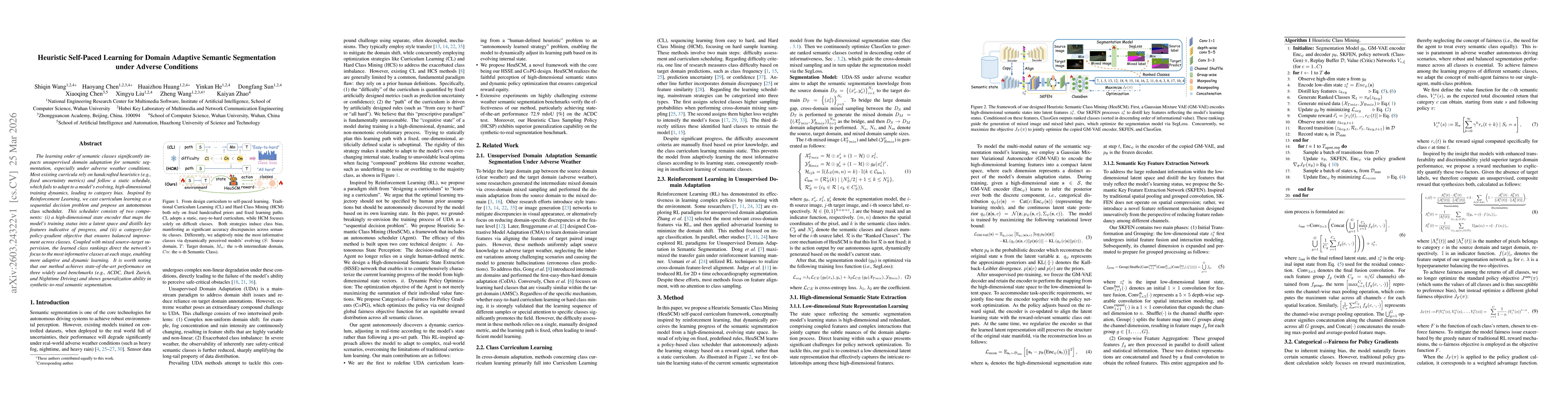 Thumbnail for Heuristic Self-Paced Learning for Domain Adaptive Semantic Segmentation under Adverse Conditions