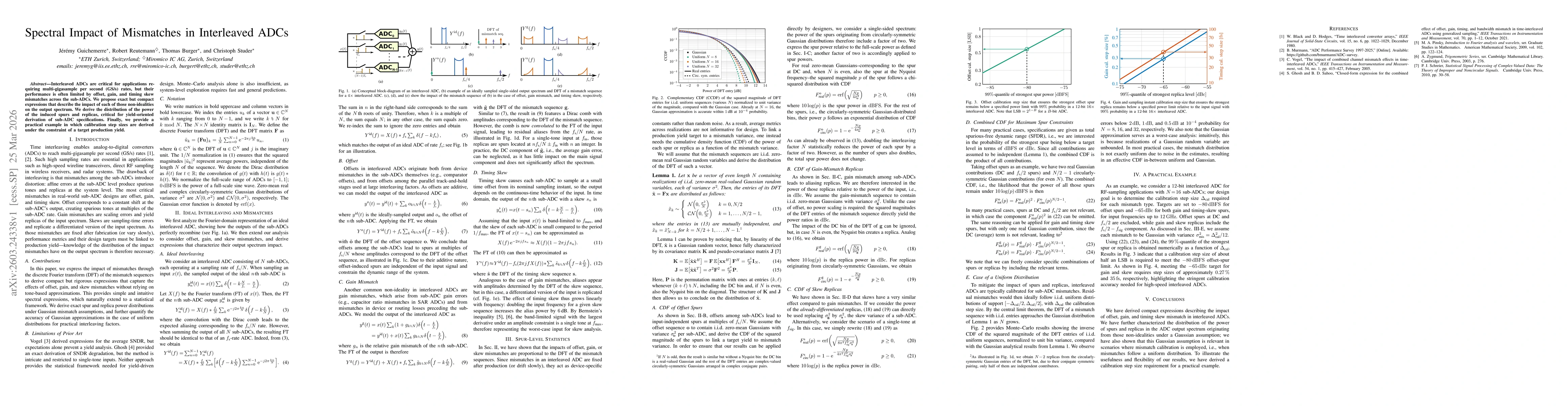 Thumbnail for Spectral Impact of Mismatches in Interleaved ADCs