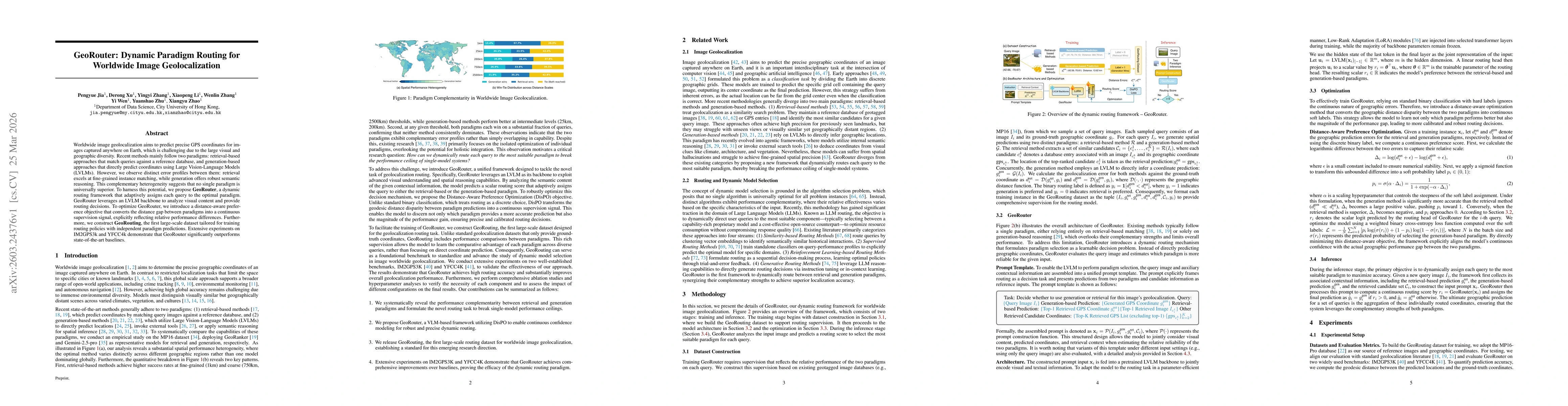 Thumbnail for GeoRouter: Dynamic Paradigm Routing for Worldwide Image Geolocalization