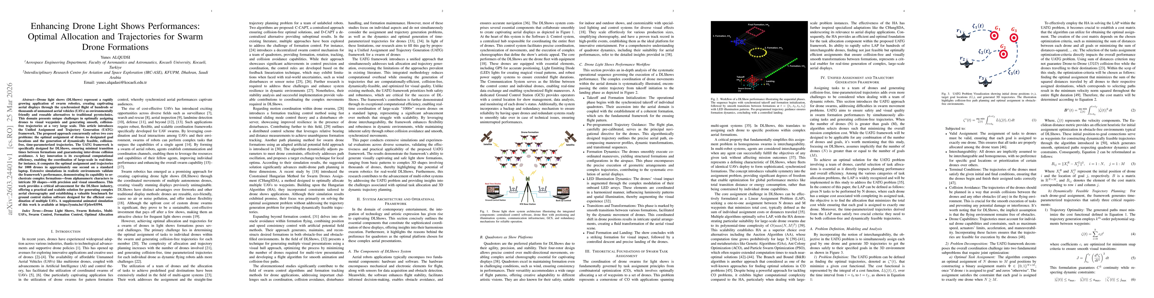 Thumbnail for Enhancing Drone Light Shows Performances: Optimal Allocation and Trajectories for Swarm Drone Formations