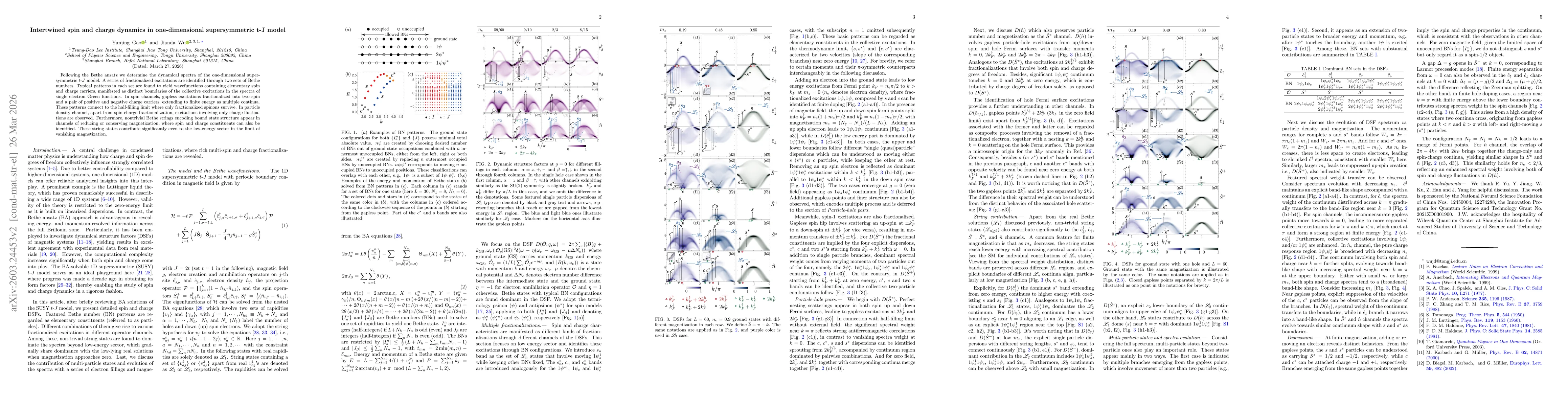 Thumbnail for Intertwined spin and charge dynamics in one-dimensional supersymmetric t-J model