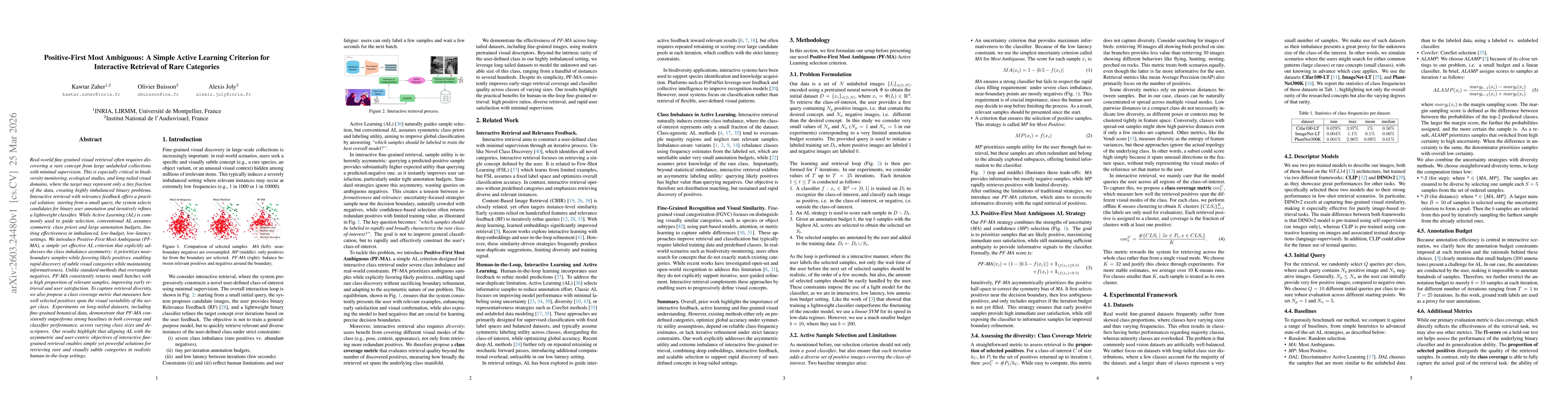 Thumbnail for Positive-First Most Ambiguous: A Simple Active Learning Criterion for Interactive Retrieval of Rare Categories