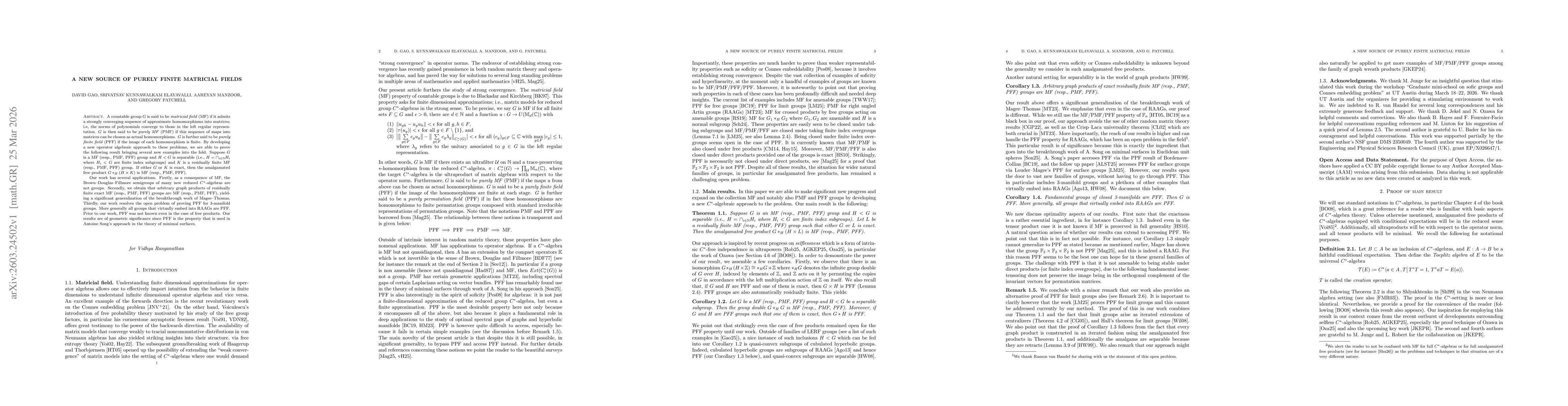 Thumbnail for A new source of purely finite matricial fields