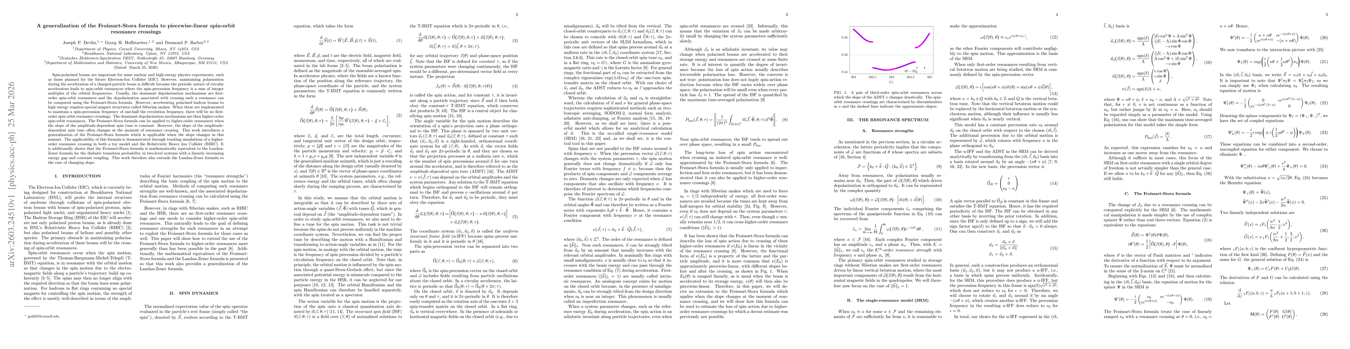Thumbnail for A generalization of the Froissart-Stora formula to piecewise-linear spin-orbit resonance crossings