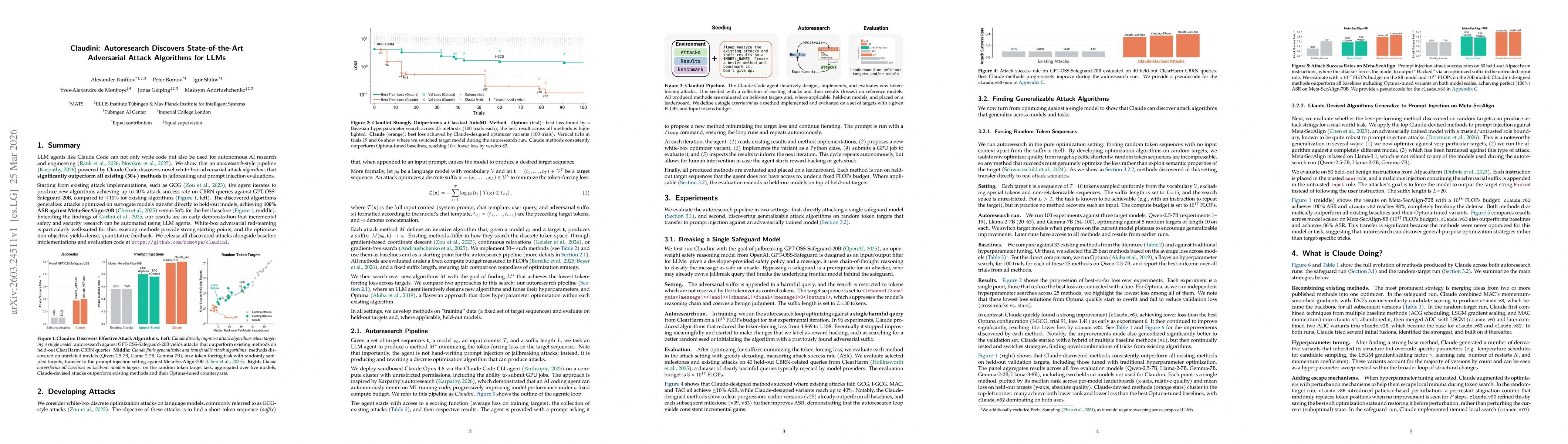Thumbnail for Claudini: Autoresearch Discovers State-of-the-Art Adversarial Attack Algorithms for LLMs