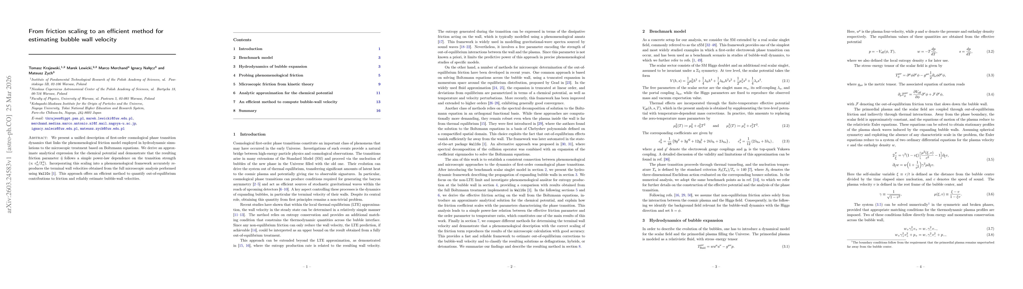 Thumbnail for From friction scaling to an efficient method for estimating bubble wall velocity