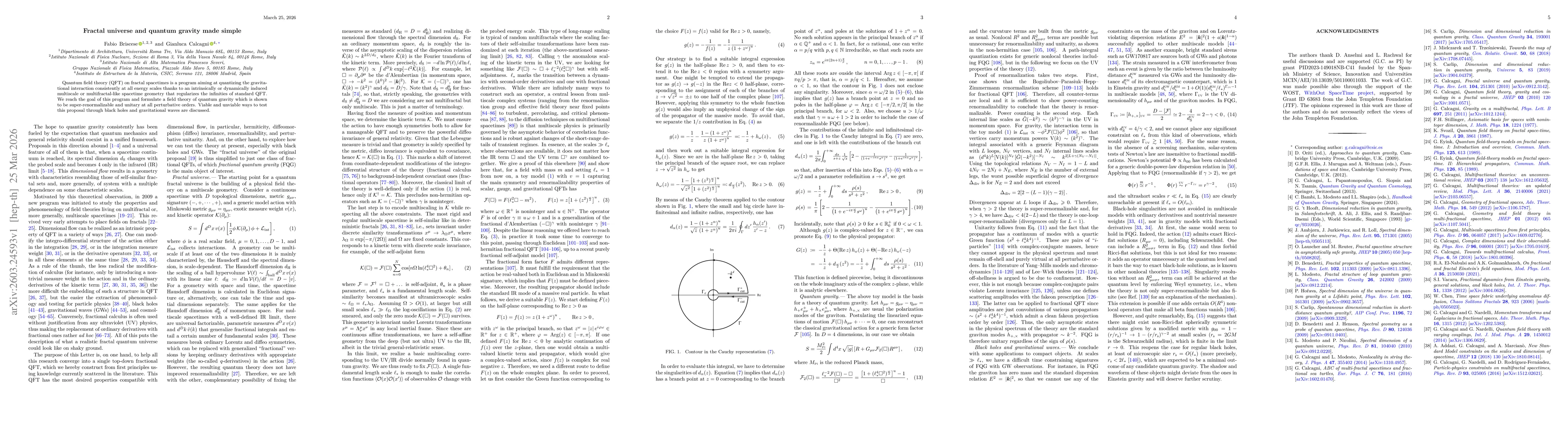 Thumbnail for Fractal universe and quantum gravity made simple