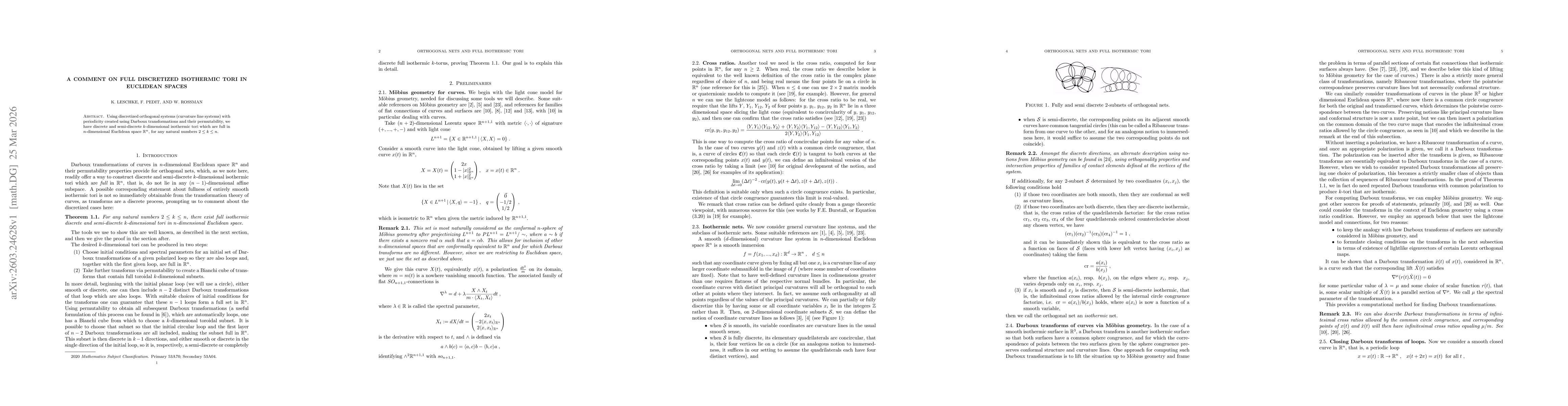 Thumbnail for A comment on full discretized isothermic tori in Euclidean spaces
