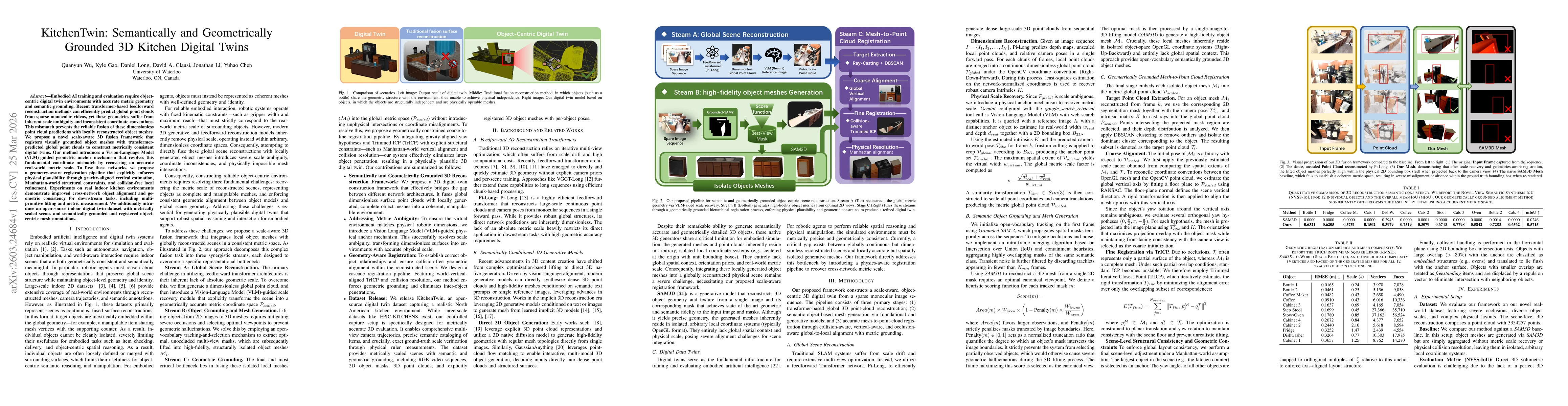 Thumbnail for KitchenTwin: Semantically and Geometrically Grounded 3D Kitchen Digital Twins