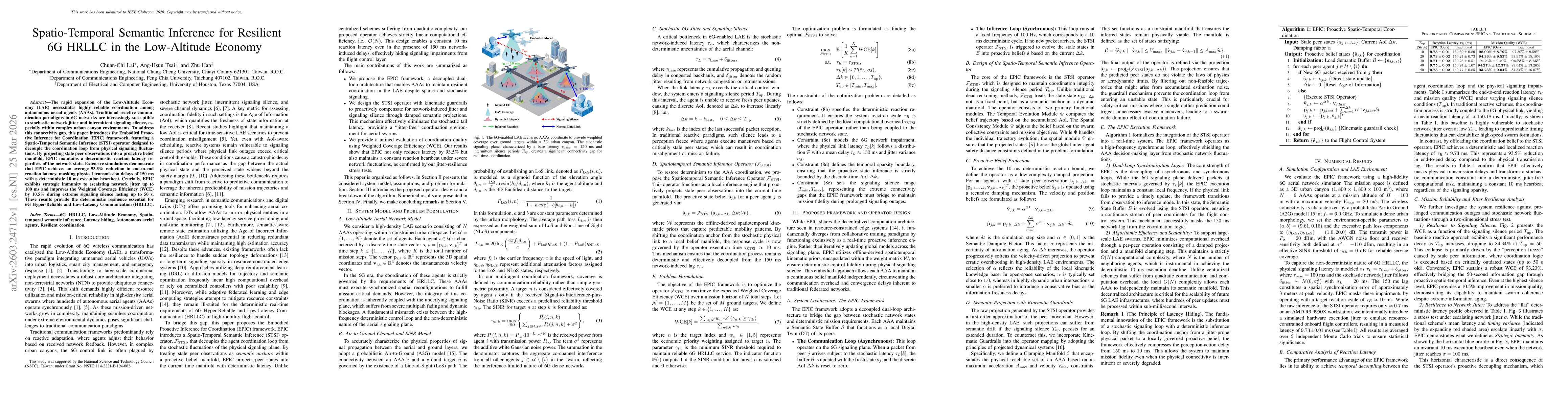 Thumbnail for Spatio-Temporal Semantic Inference for Resilient 6G HRLLC in the Low-Altitude Economy