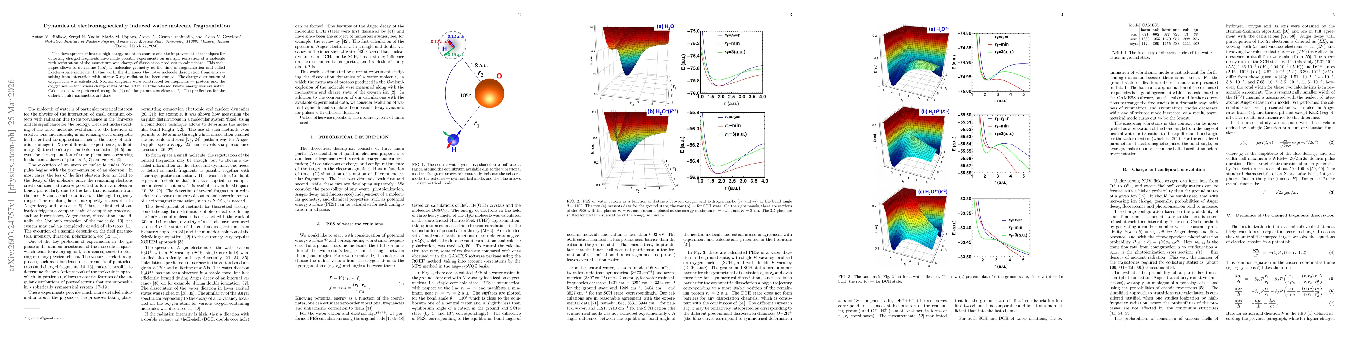 Thumbnail for Dynamics of electromagnetically induced water molecule fragmentation