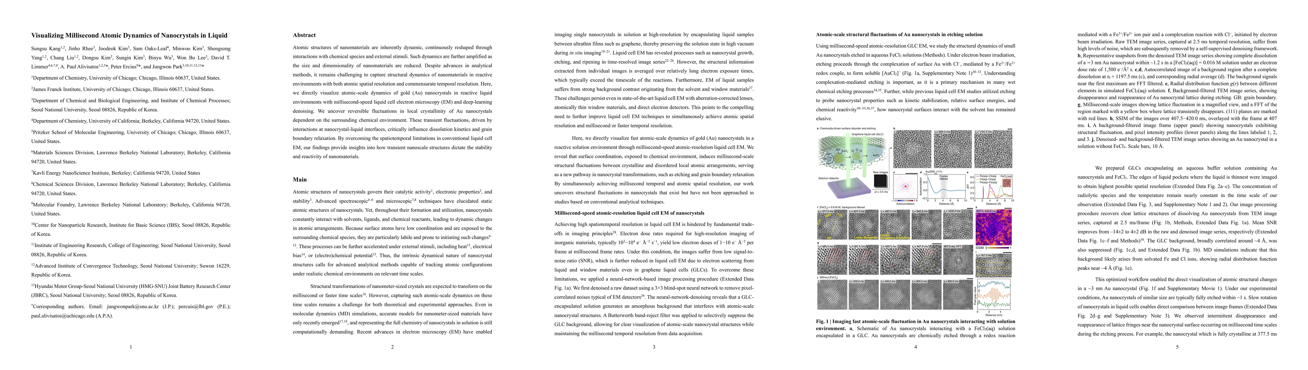 Thumbnail for Visualizing Millisecond Atomic Dynamics of Nanocrystals in Liquid