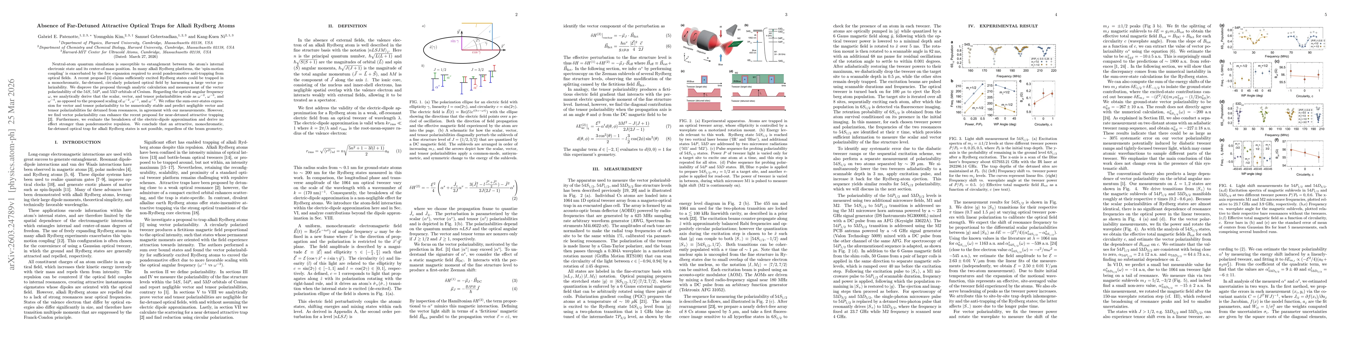 Thumbnail for Absence of Far-Detuned Attractive Optical Traps for Alkali Rydberg Atoms