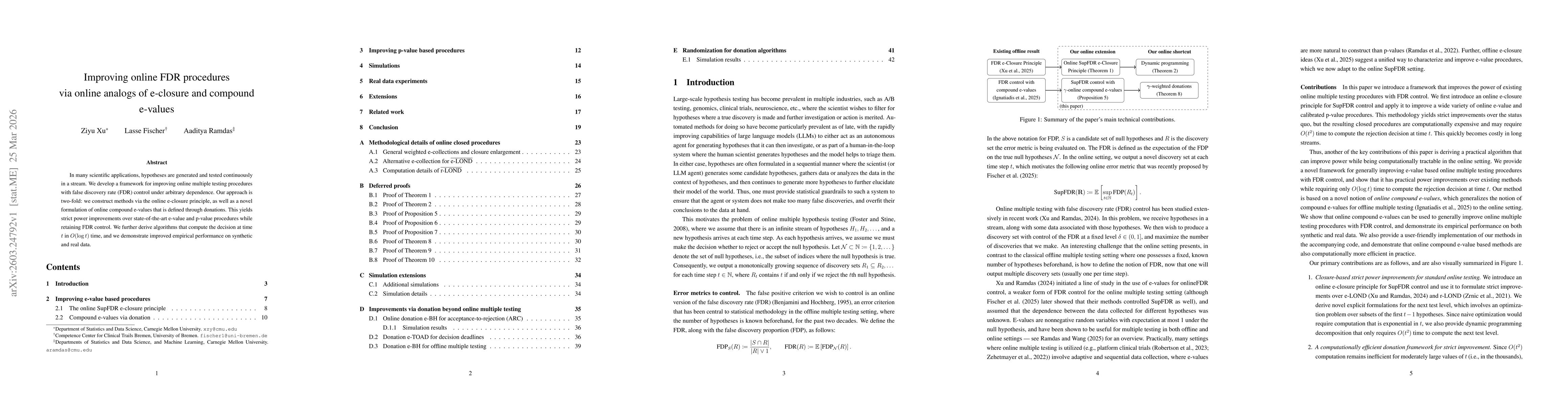 Thumbnail for Improving online FDR procedures via online analogs of e-closure and compound e-values