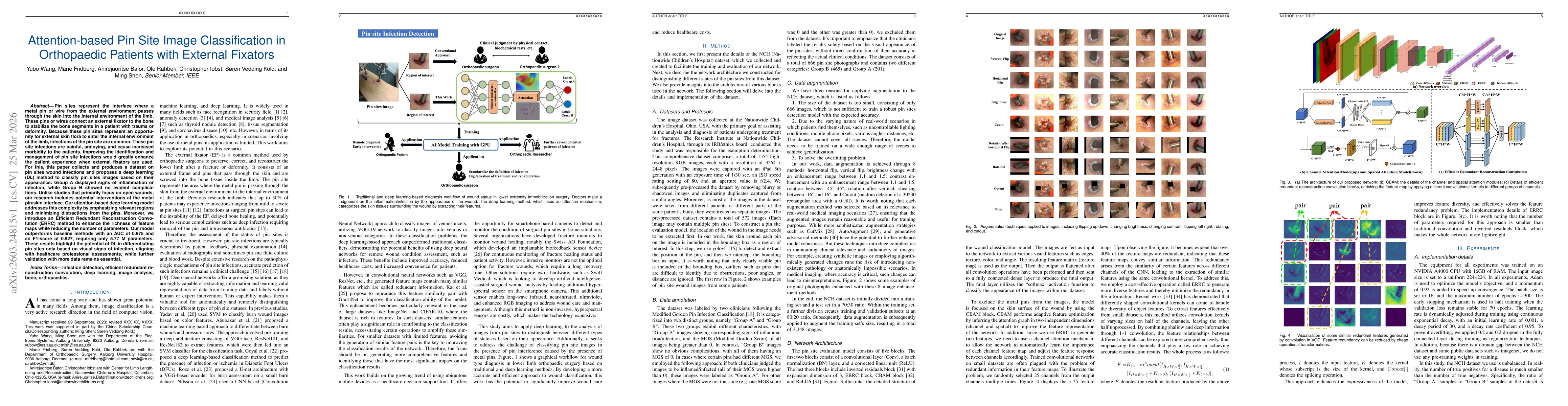 Thumbnail for Attention-based Pin Site Image Classification in Orthopaedic Patients with External Fixators