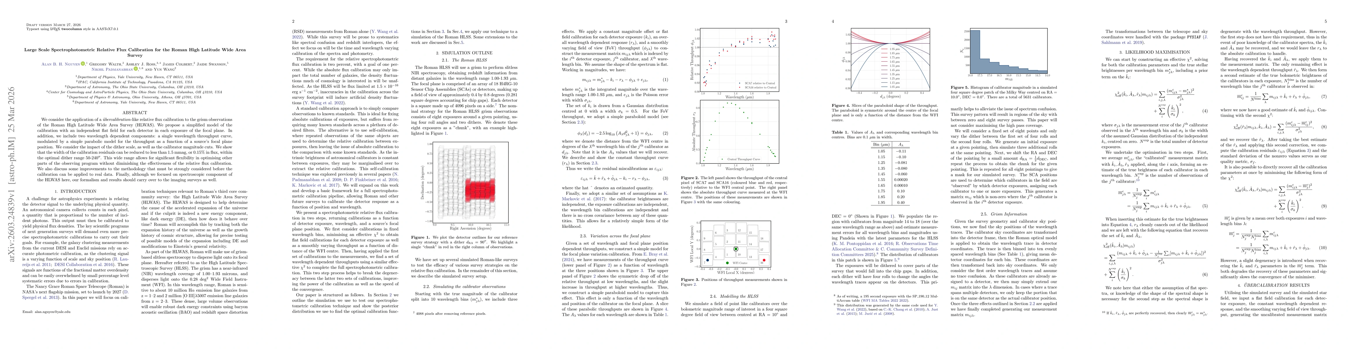Thumbnail for Large Scale Spectrophotometric Relative Flux Calibration for the Roman High Latitude Wide Area Survey
