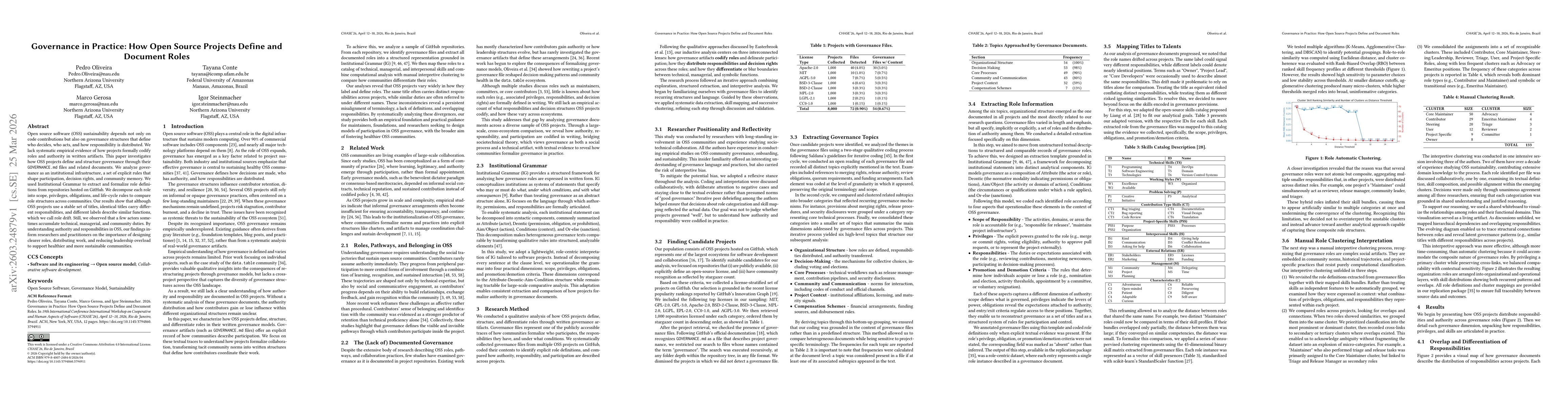 Thumbnail for Governance in Practice: How Open Source Projects Define and Document Roles