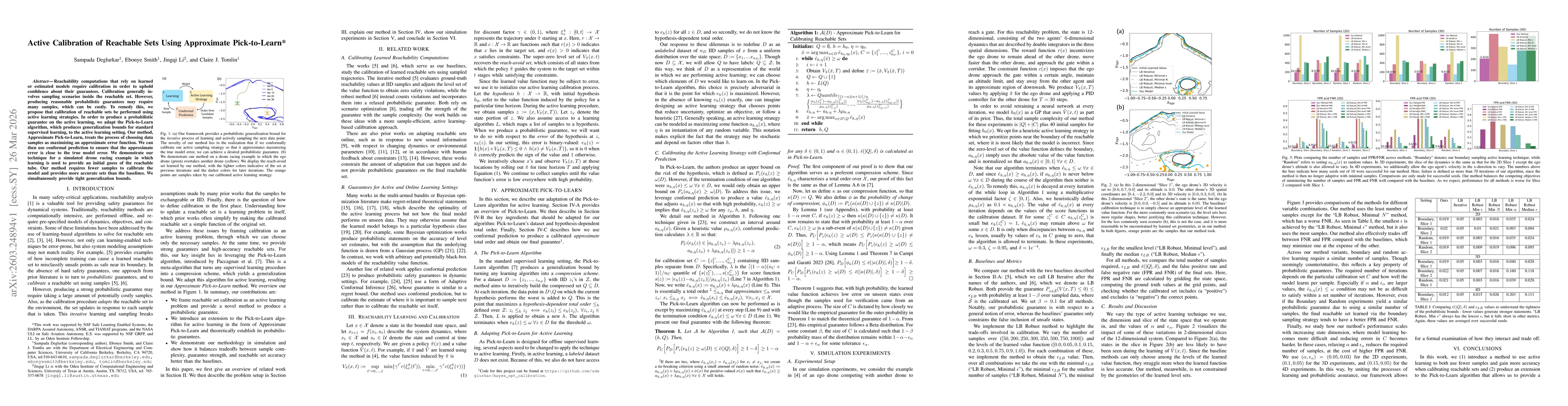 Thumbnail for Active Calibration of Reachable Sets Using Approximate Pick-to-Learn