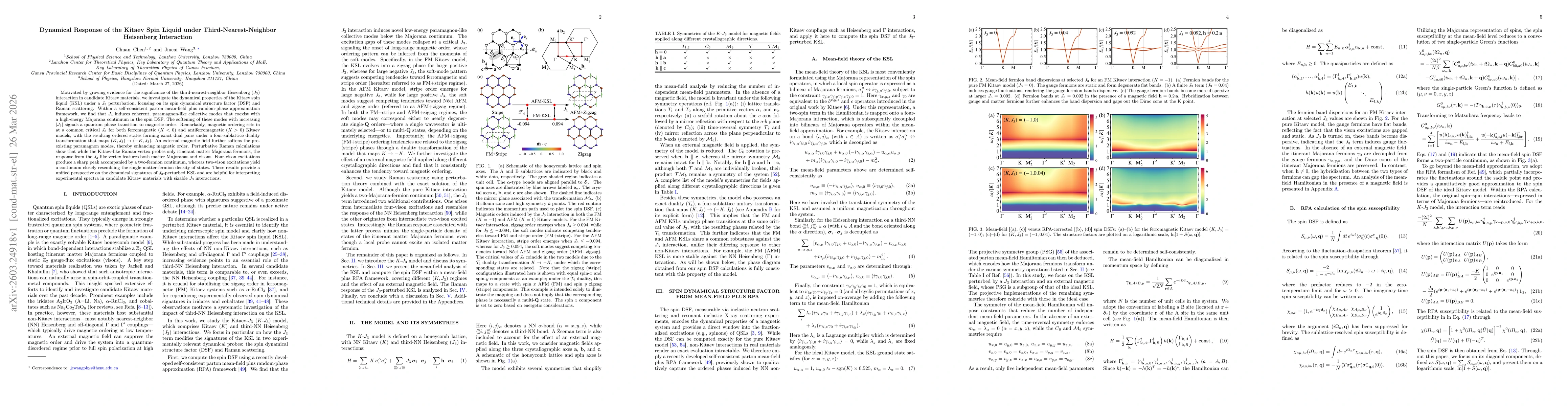 Thumbnail for Dynamical Response of the Kitaev Spin Liquid under Third-Nearest-Neighbor Heisenberg Interaction