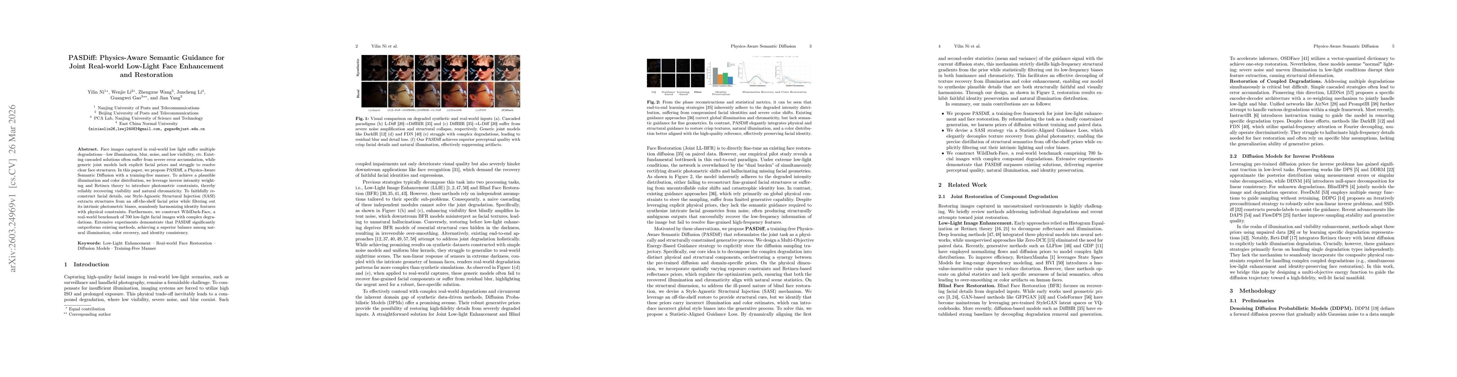 Thumbnail for PASDiff: Physics-Aware Semantic Guidance for Joint Real-world Low-Light Face Enhancement and Restoration