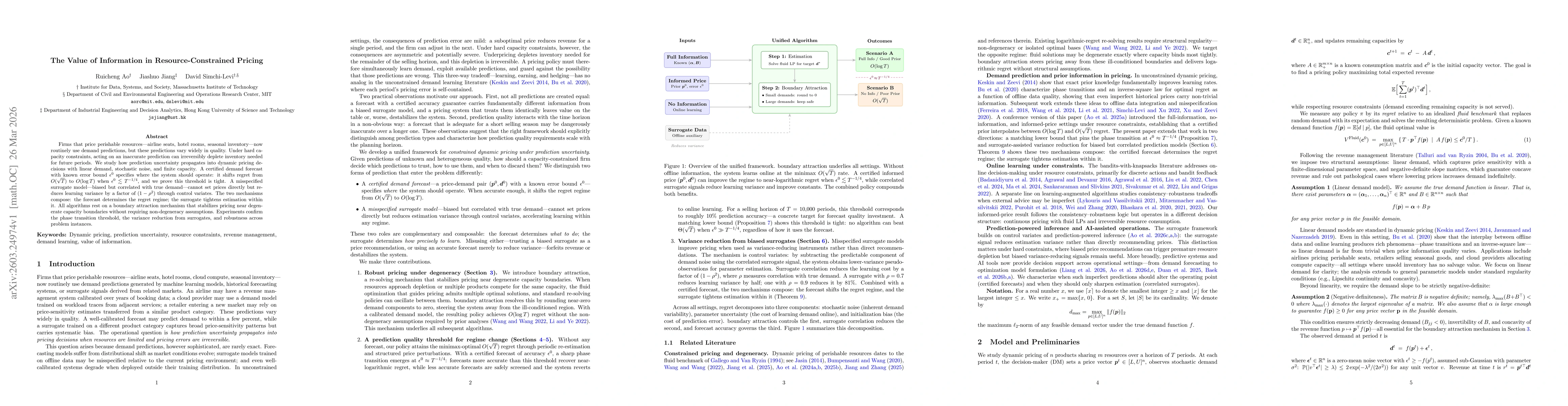 Thumbnail for The Value of Information in Resource-Constrained Pricing