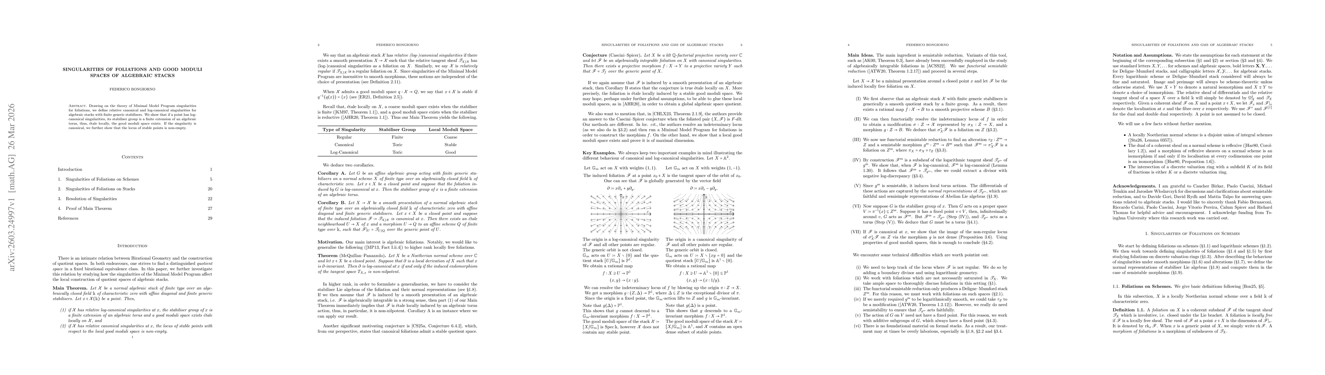 Thumbnail for Singularities of Foliations and Good Moduli Spaces of Algebraic Stacks