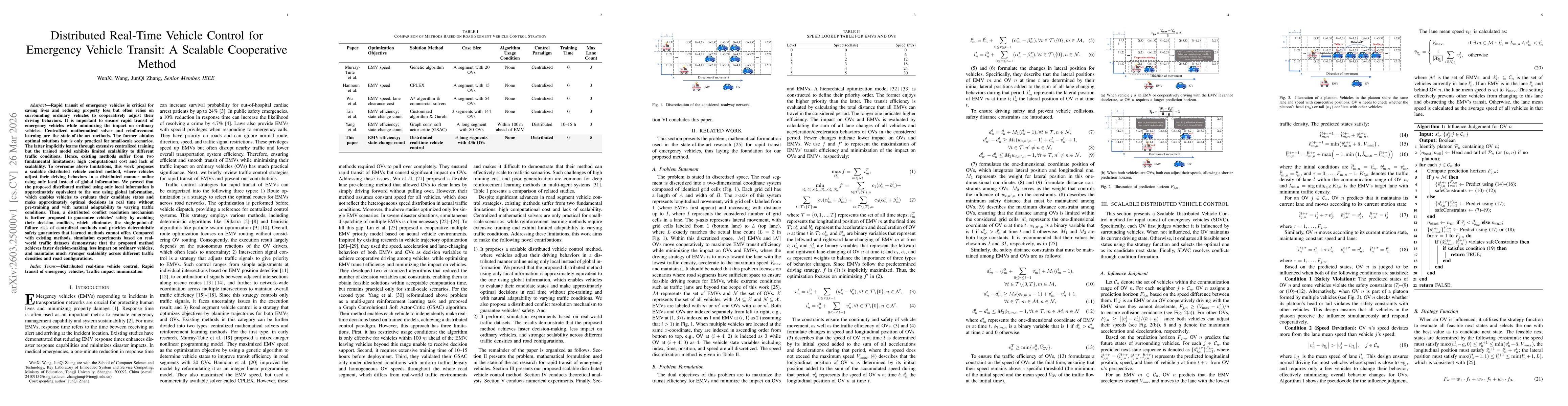 Thumbnail for Distributed Real-Time Vehicle Control for Emergency Vehicle Transit: A Scalable Cooperative Method