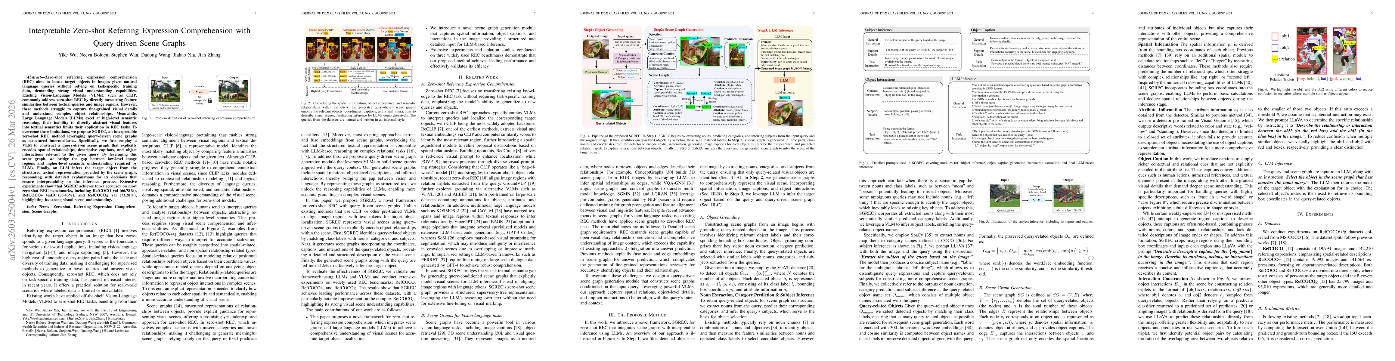 Thumbnail for Interpretable Zero-shot Referring Expression Comprehension with Query-driven Scene Graphs