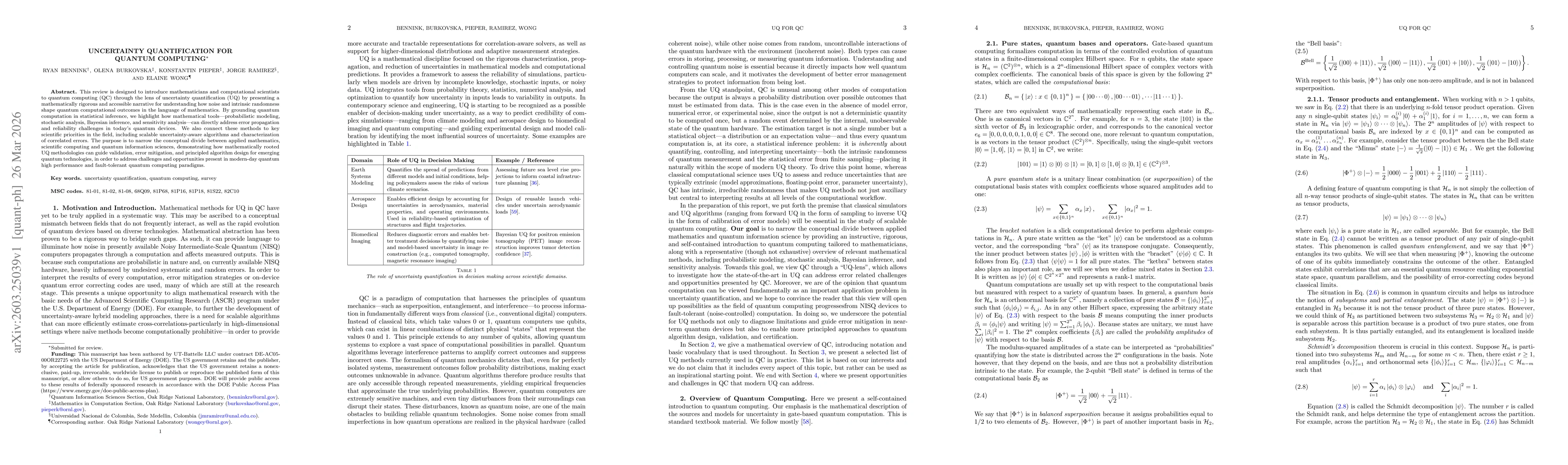 Thumbnail for Uncertainty Quantification for Quantum Computing