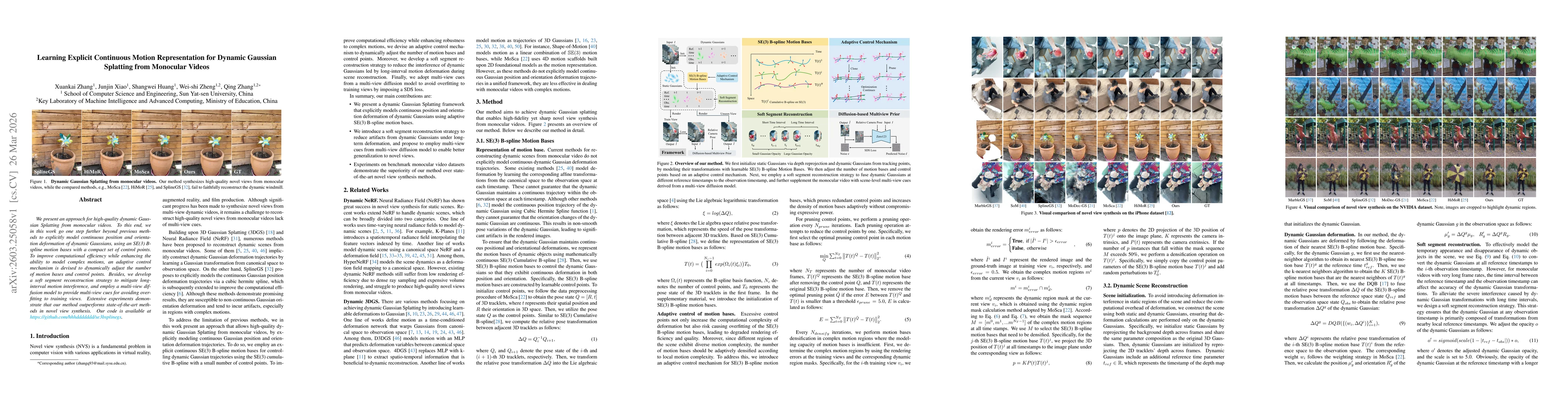 Thumbnail for Learning Explicit Continuous Motion Representation for Dynamic Gaussian Splatting from Monocular Videos