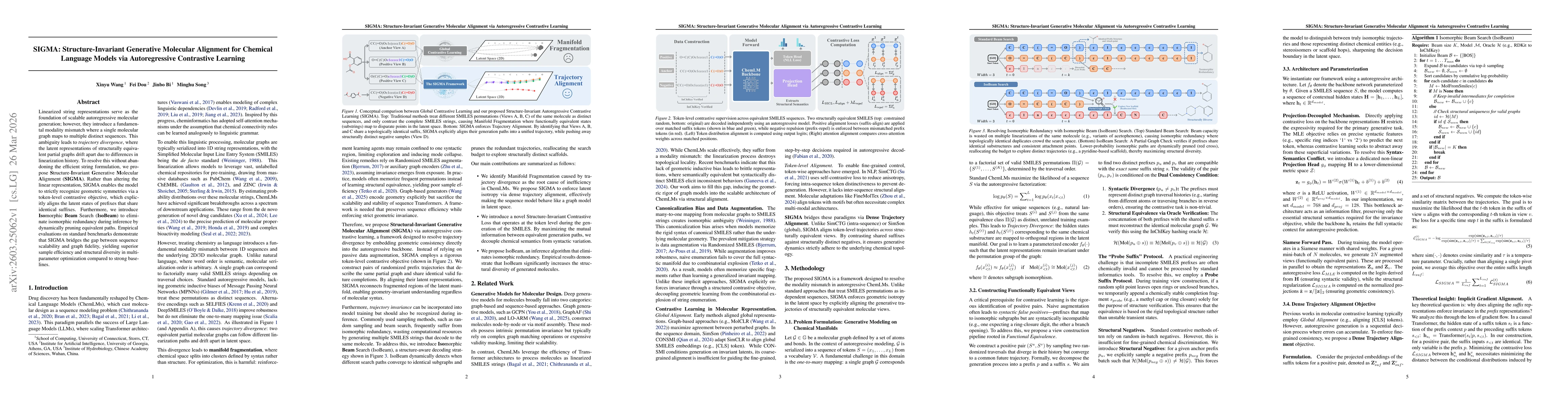 Thumbnail for SIGMA: Structure-Invariant Generative Molecular Alignment for Chemical Language Models via Autoregressive Contrastive Learning